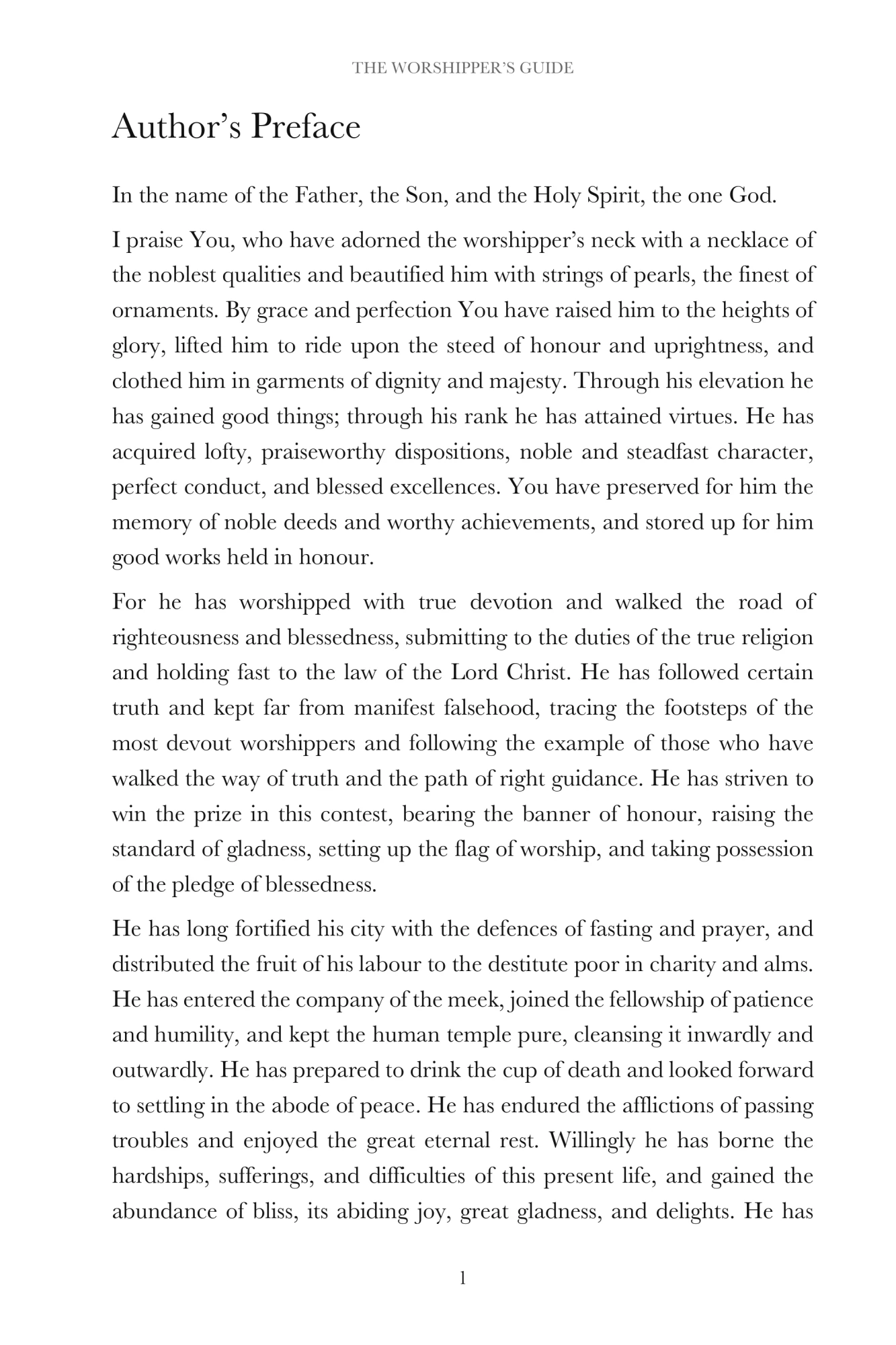 The author's preface