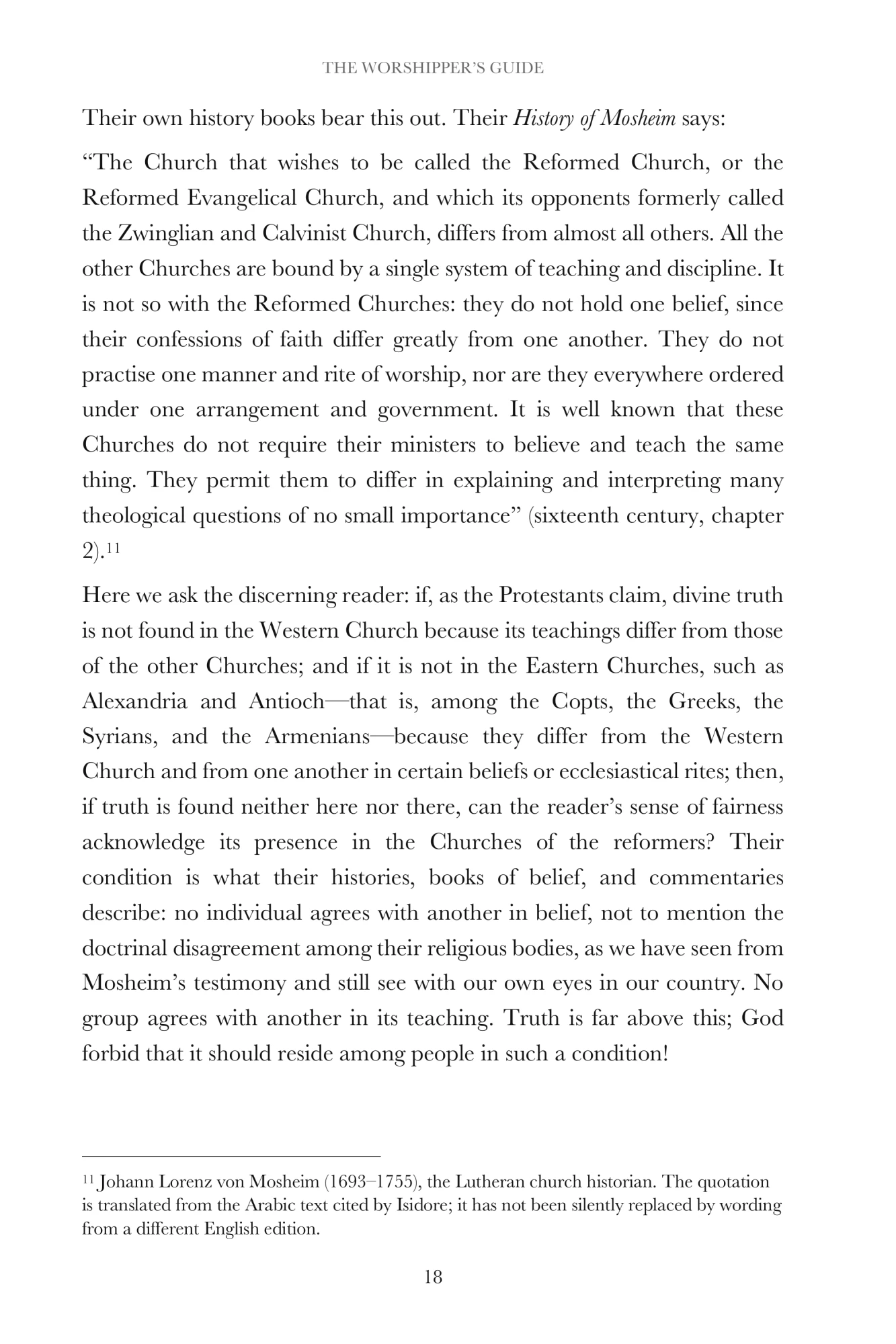 The discussion of prayer
