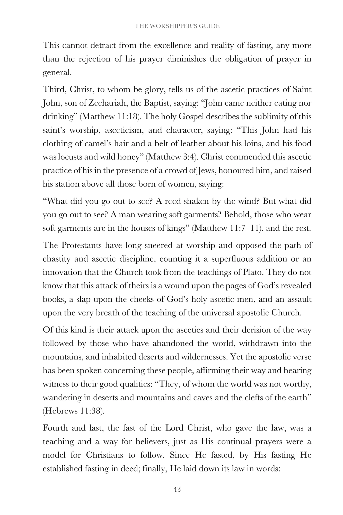 The obligation of fasting