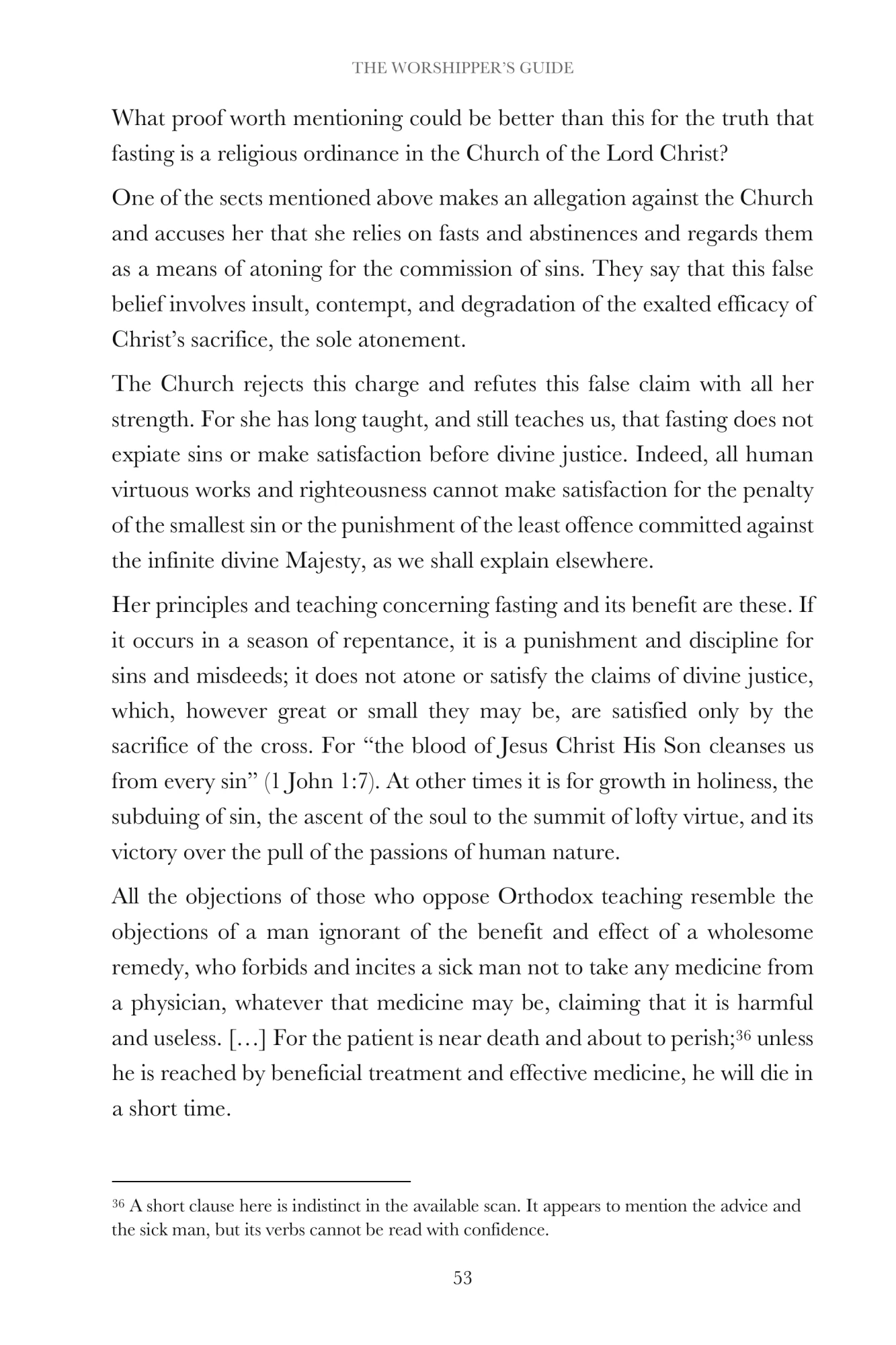 The defence of fasting