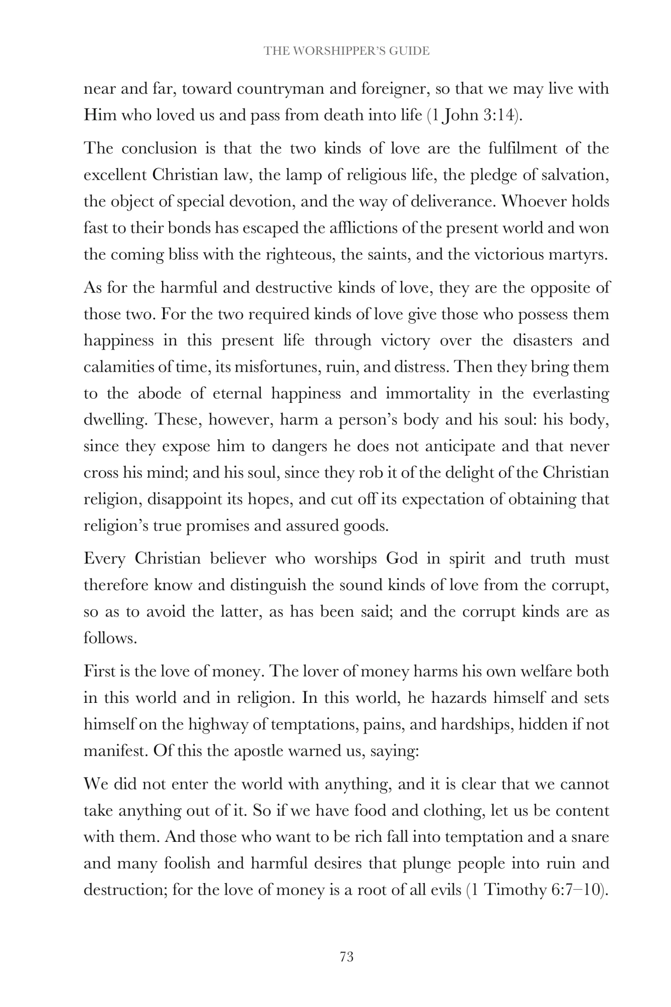 Love and the Christian life
